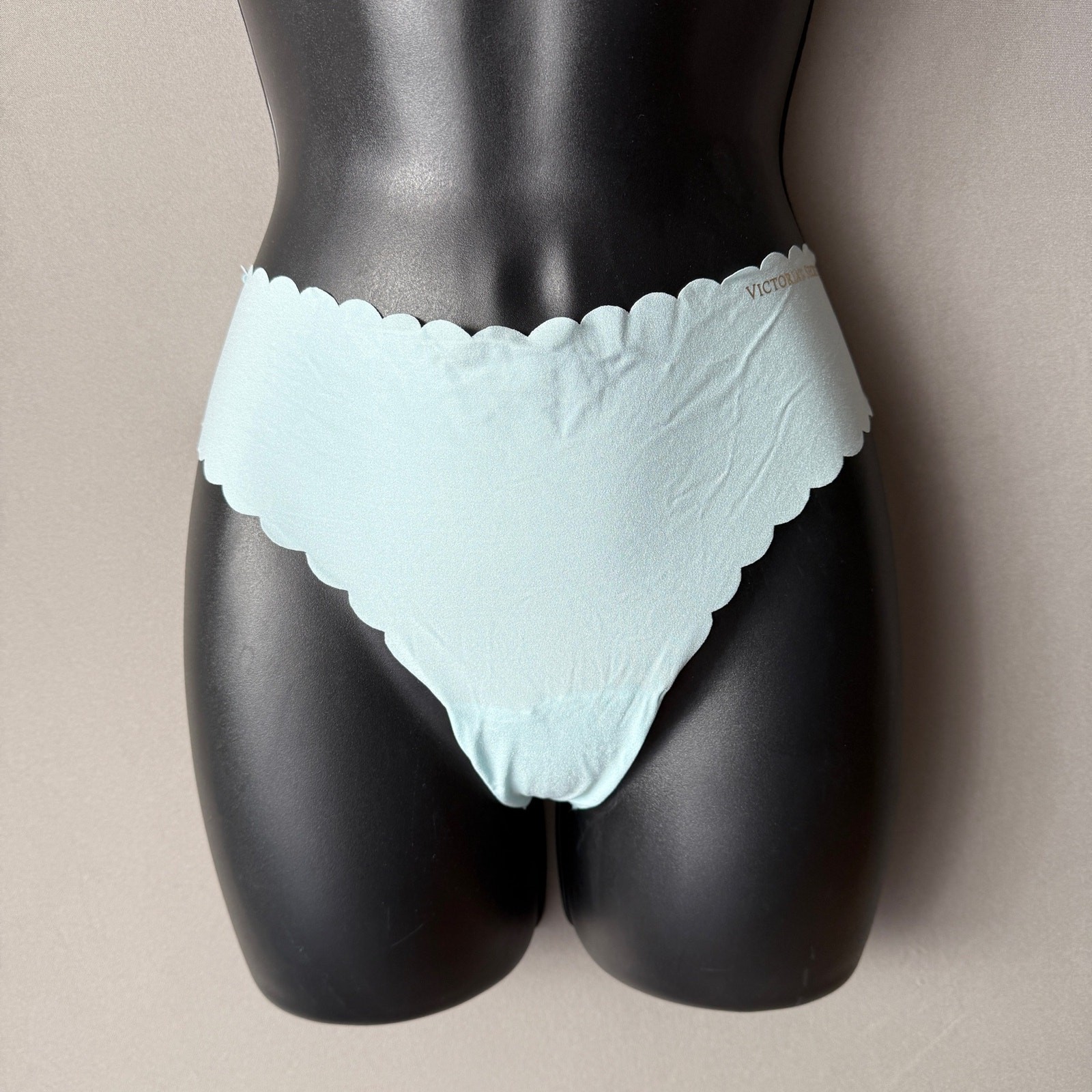 Victoria’s Secret sz M baby blue thong underwear panties NWT