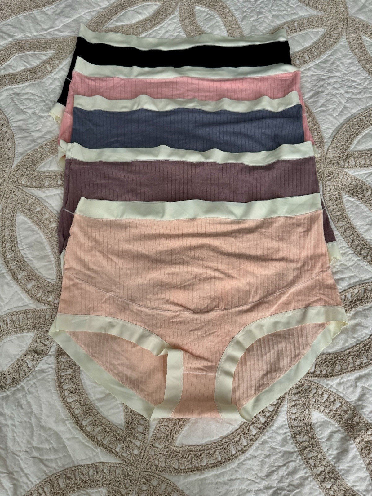 Women’s Size 5XL Panties USA Made, Soft Cotton Crotch, Ribbed Stretch 5 Panties