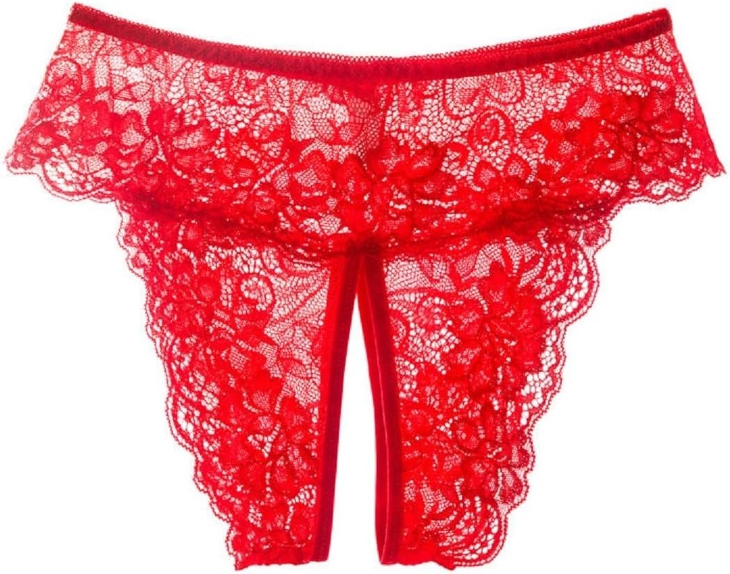 Lace Thong G-String Panties with Pearl Ball