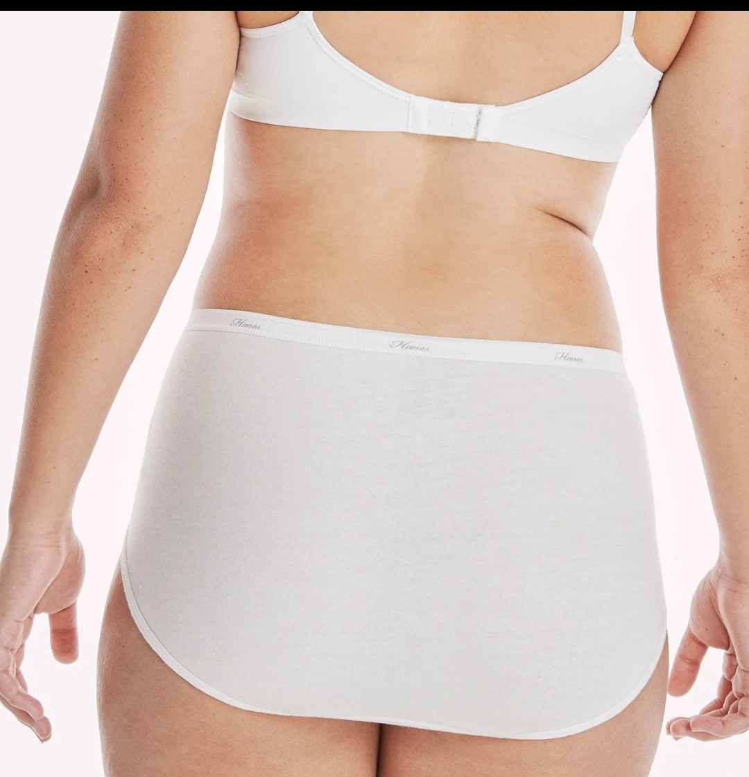 *Hanes Womens 10-Pack Cotton Briefs Lady Underwear Panties 8/XL