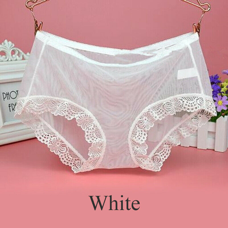 1/5 Pack Lot Womens Sexy Underwear See Through Lingerie Lace Mesh Briefs Panties