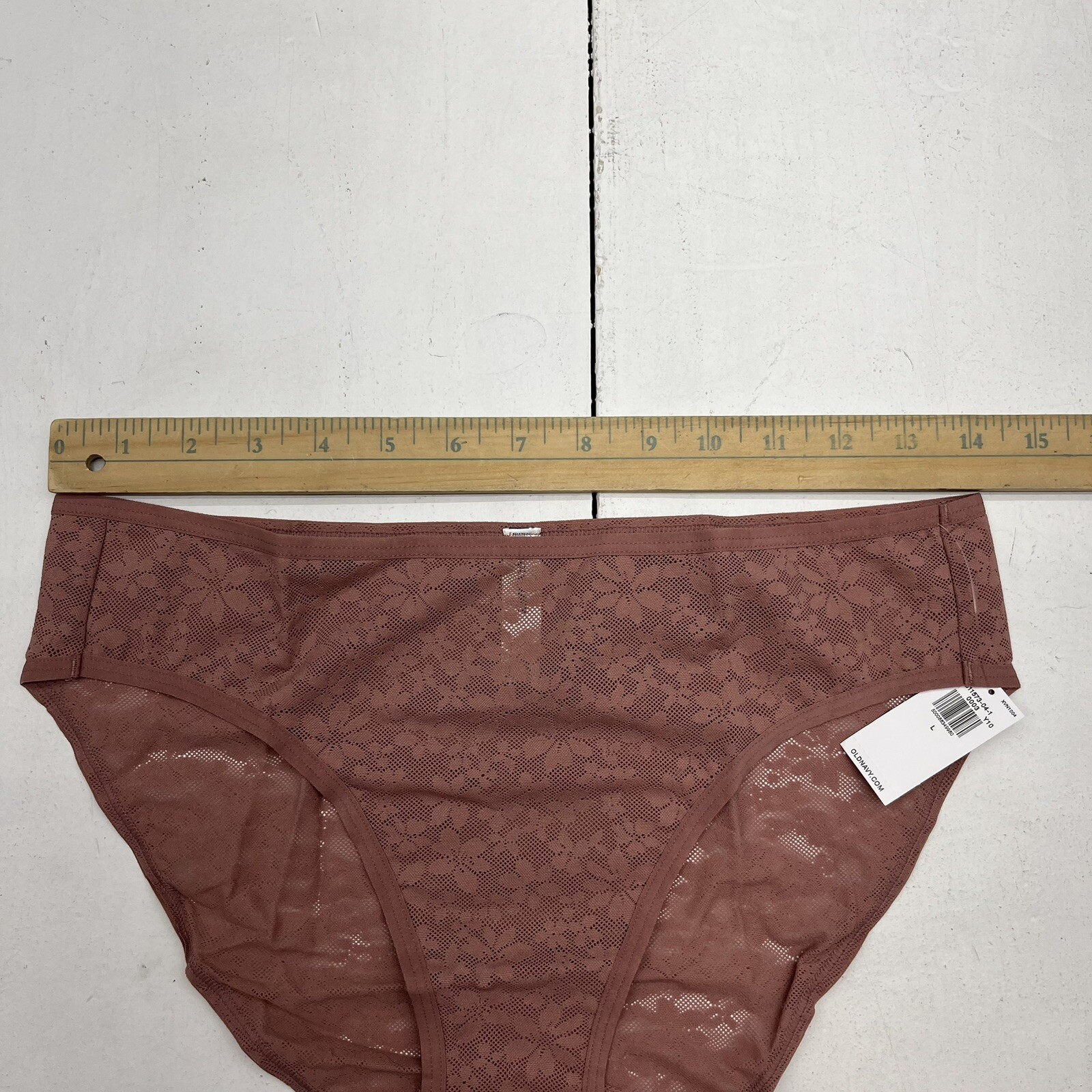 Old Navy Quartzite Mid-Rise Floral Mesh Bikini Underwear Women’s Size Large NEW