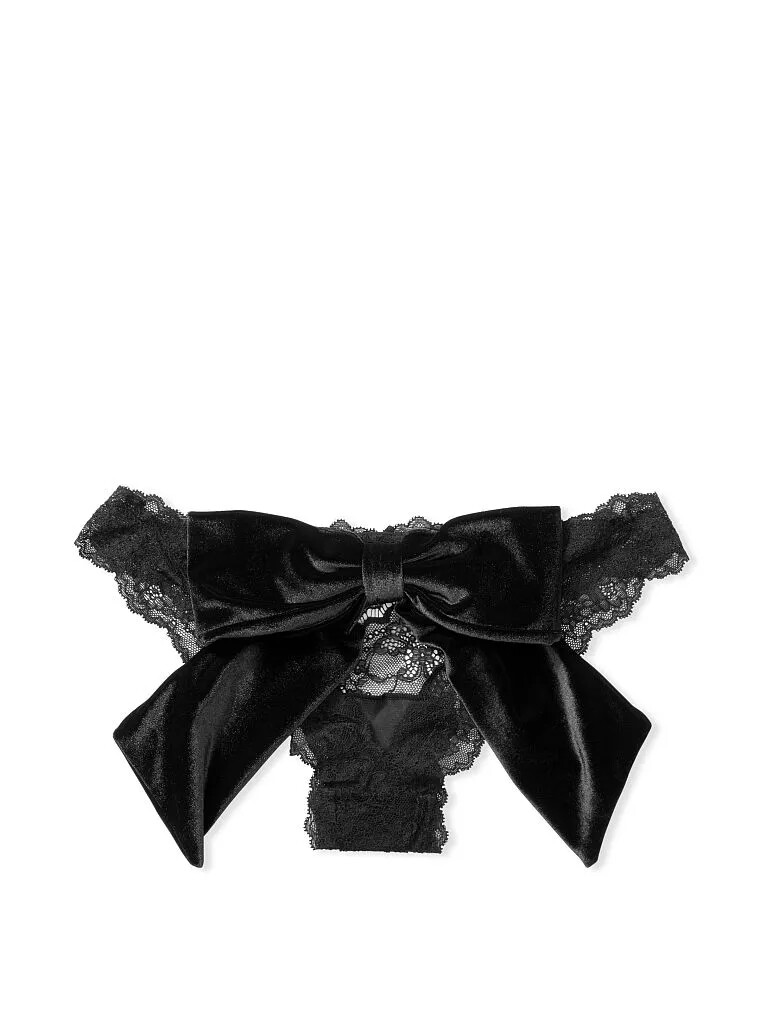 Victoria Secret DREAM ANGELS Velvet Bow Panties M