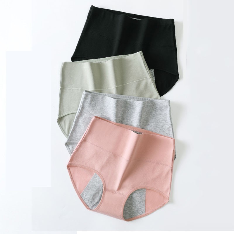 3Pcs Women Period Underwear Menstrual Panties Cotton Postpartum Easy Clean Brief
