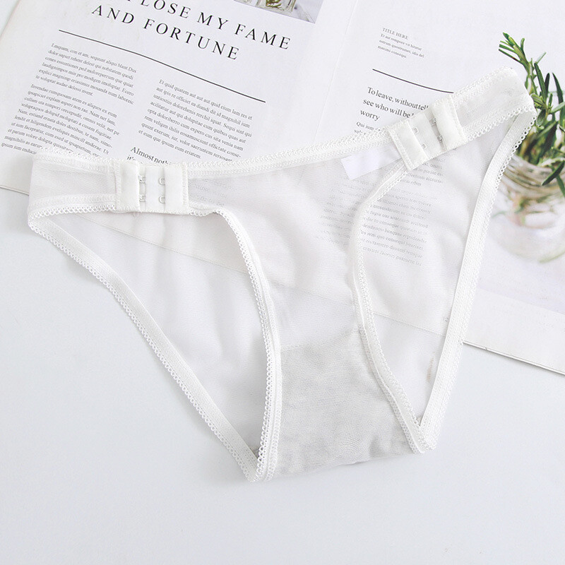 6PCS/LOT Sexy Womens Sheer Panties Briefs Bikinis Underwear Cheeky Lingeries
