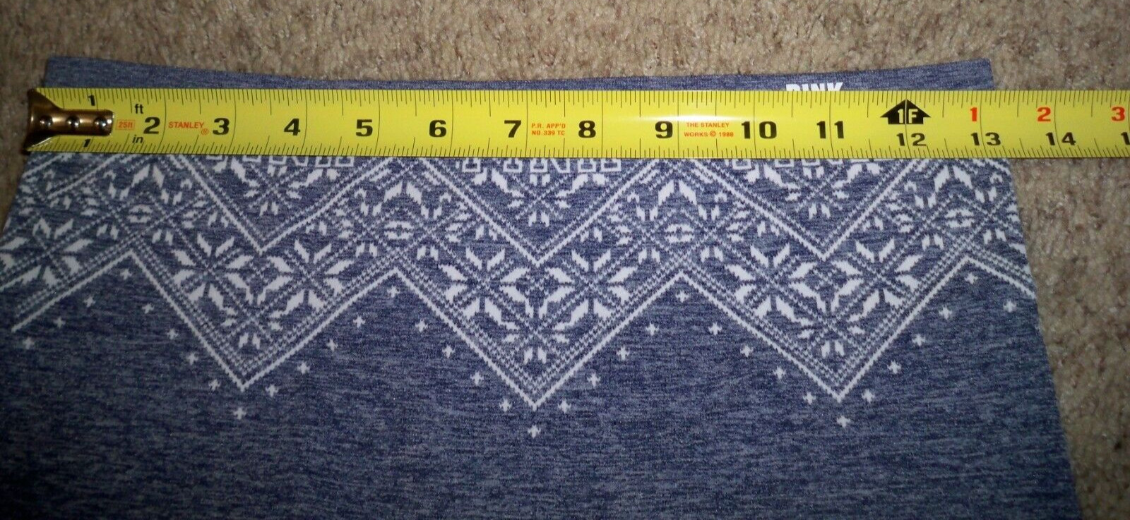 VICTORIAS SECRET BOYSHORT BLUE SNOWFLAKE LARGE NEW