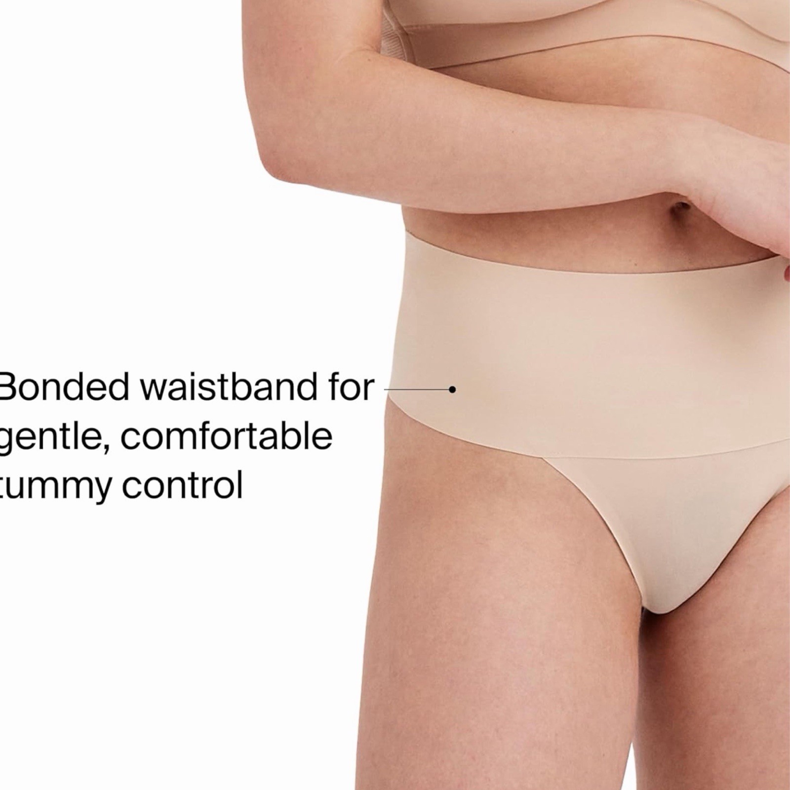 Spanx M Undie-tectable Thong Panties Women’s Size XS SOFT NUDE SPO115 NWT