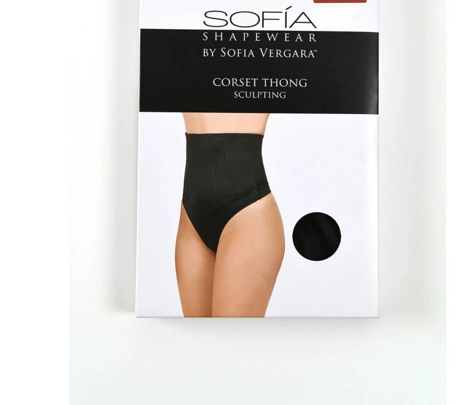 Sofia Intimates by Sofia Vergara Women’s Corset Shaping Thong SIZE XL