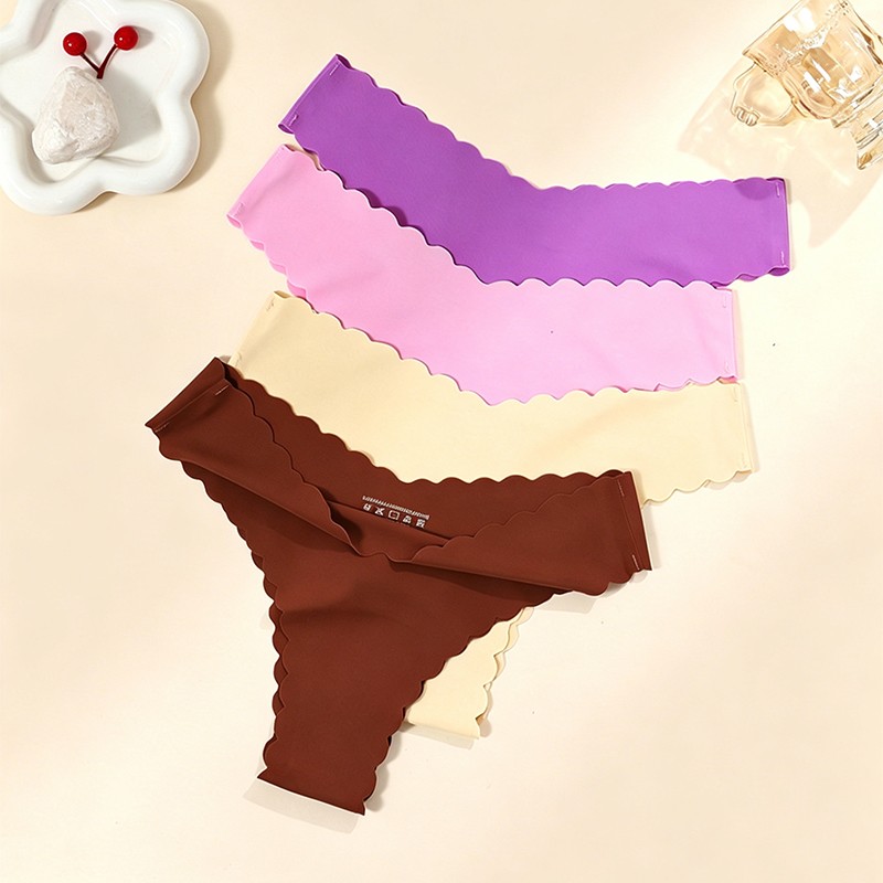 5 Pack Lot Sexy Womens Seamless Bikinis Panties Underwear Thongs Brief Lingeries