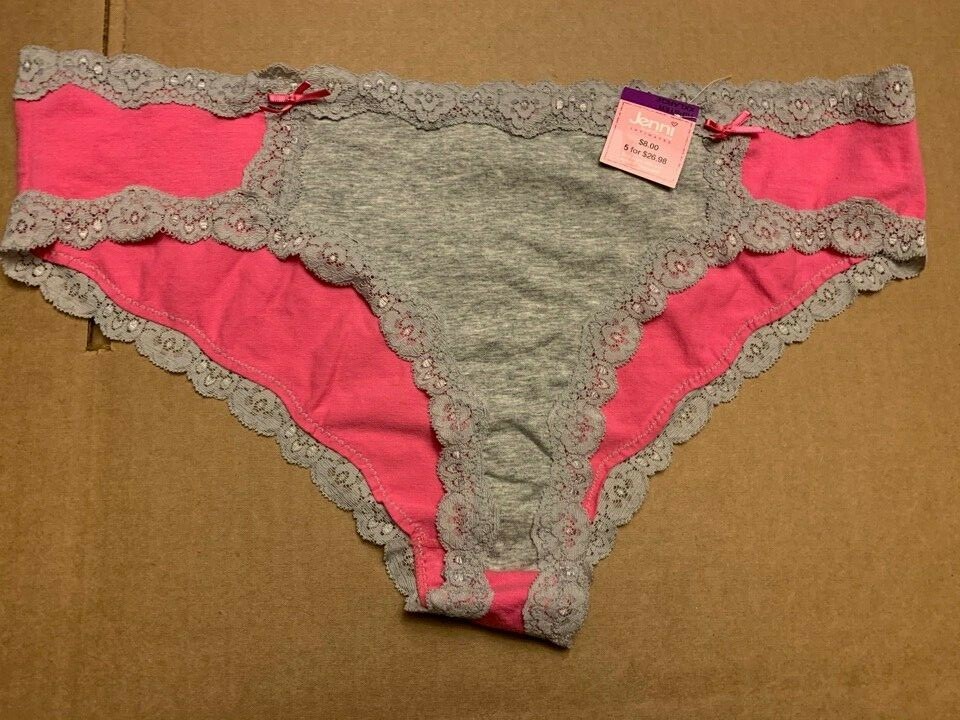 Jenni by Jennifer Moore Cotton Lace Trim Hipster XL, 2XL