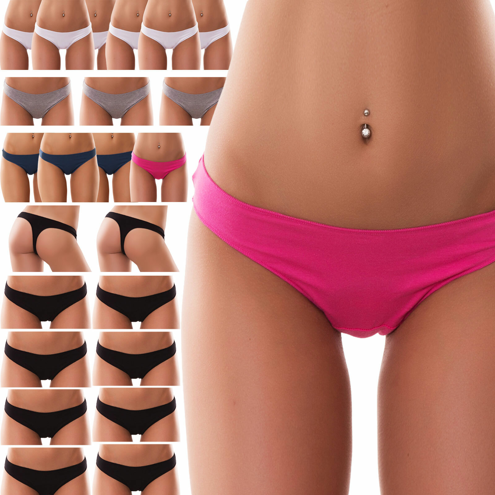 Stock 24pcs Perizoma Women’s Briefs Smooth Lot Stretchy Thong New 368-24