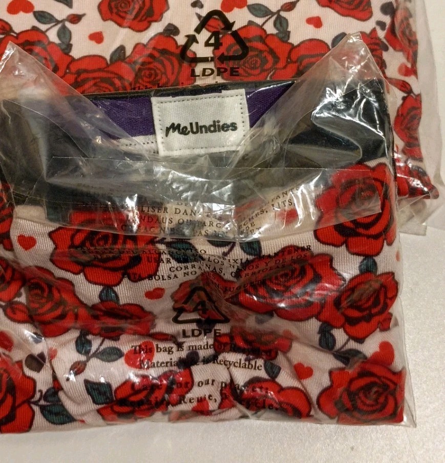 MeUndies Rosy Cheeks Patterned NWT Bikini Panties Size XL
