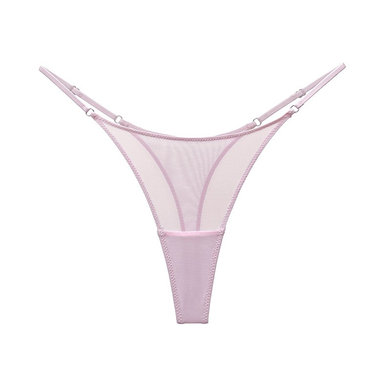 3 Pack Lot Sexy Womens See Through Sheer Panties Thong G string Underwear Bikini