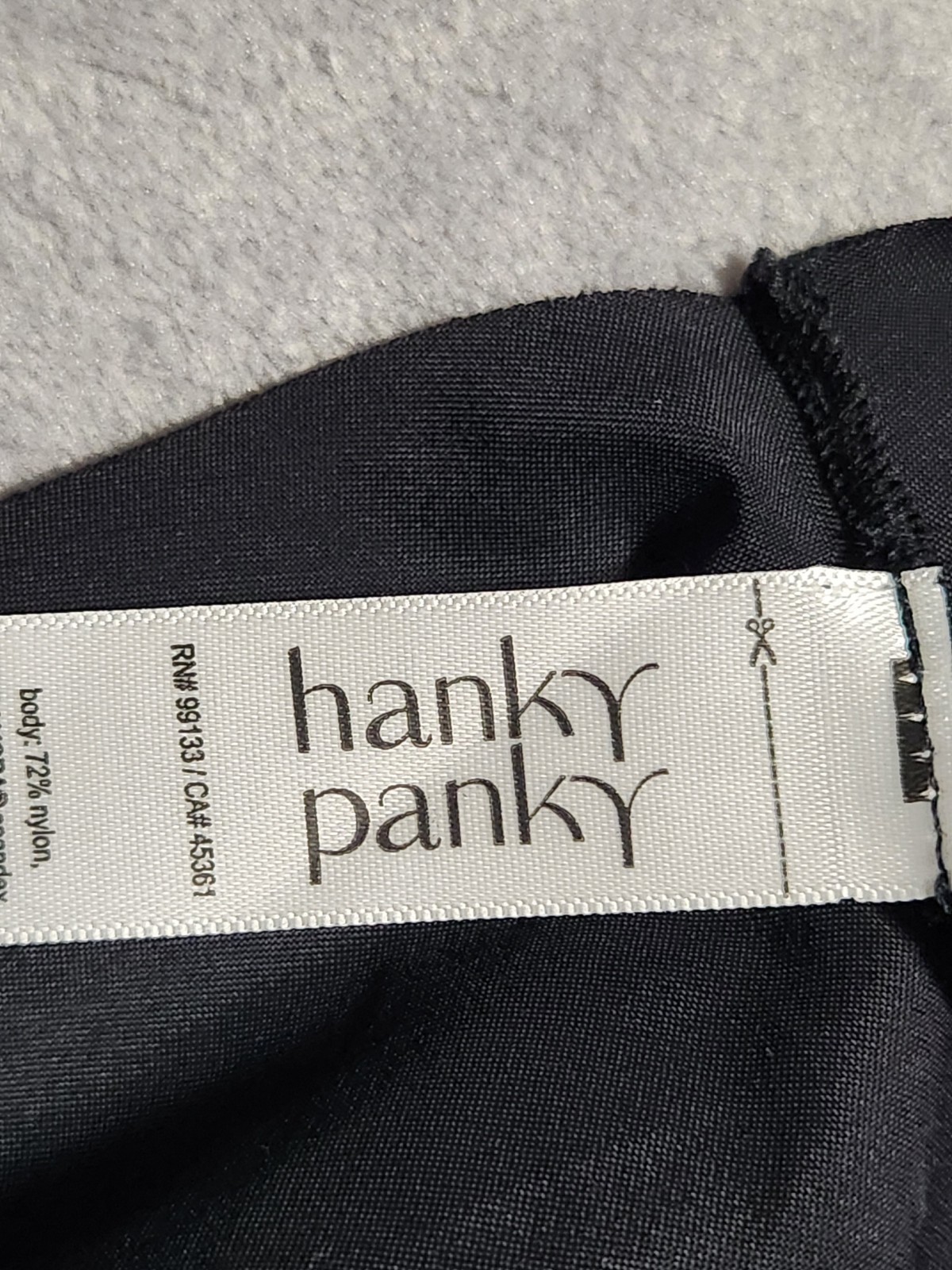 NEW $25 HANKY PANKY BREATHESOFT HIGH WAIST THONG Black Small S NWOT