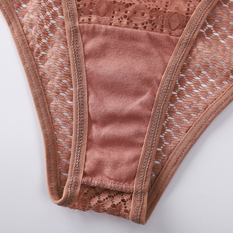 4 Packs Lot Womens Sexy See Through Panties Thong G string Lace Mesh Tanga Brief