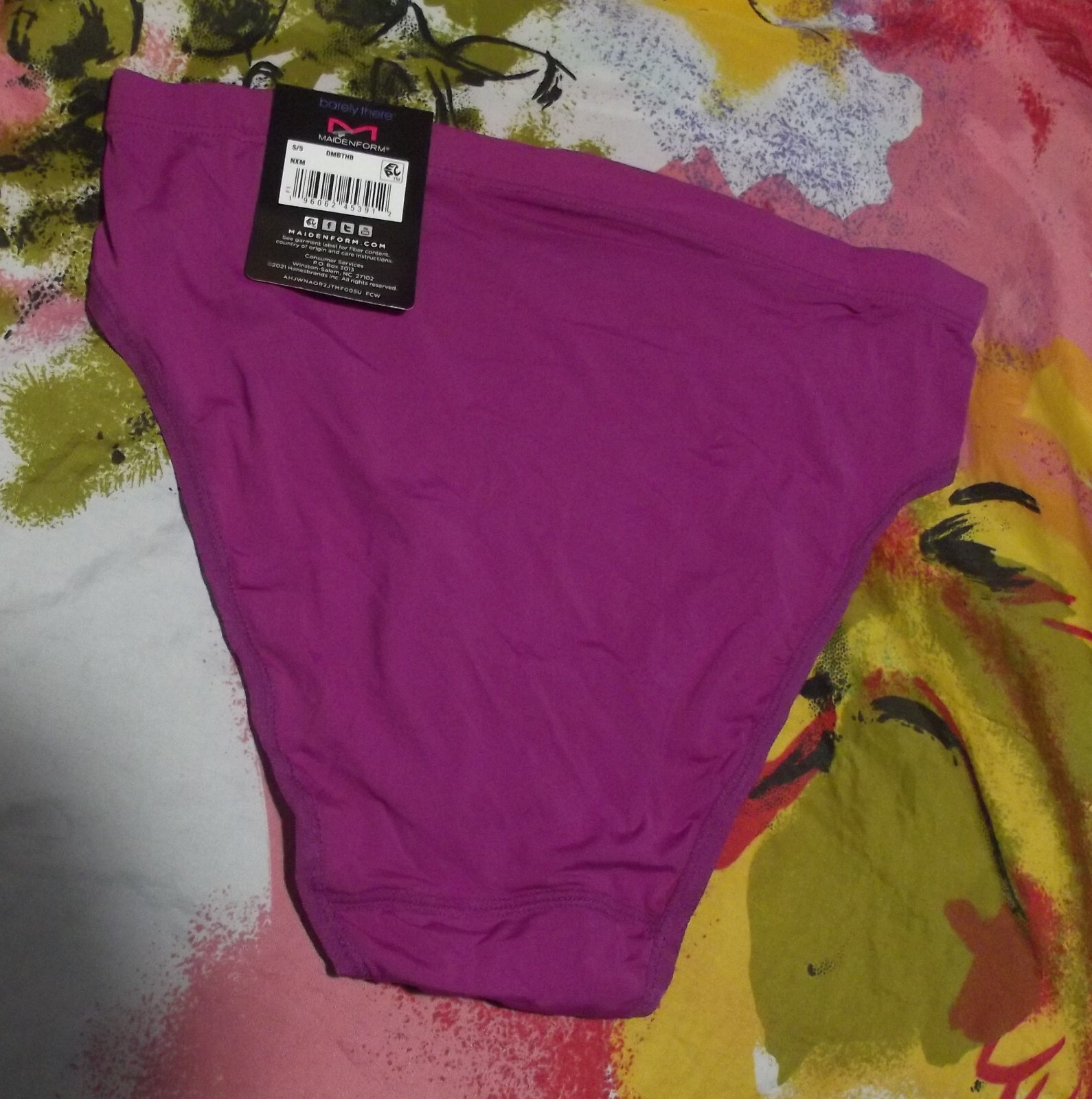3 NEW MAIDENFORM DMBTHB NXM BARELY THERE INVISIBLE LOOK HIGH LEG PANTIES S/5