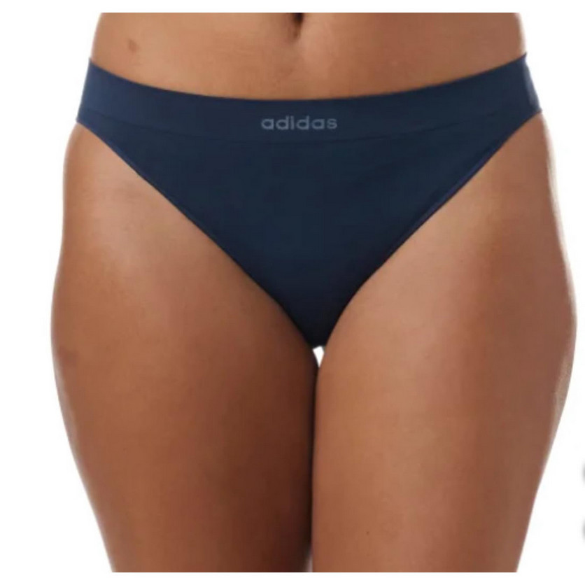 Adidas Womens 4 Pack Medium Seamless Bikini Underwear – Black Blue Red Gray