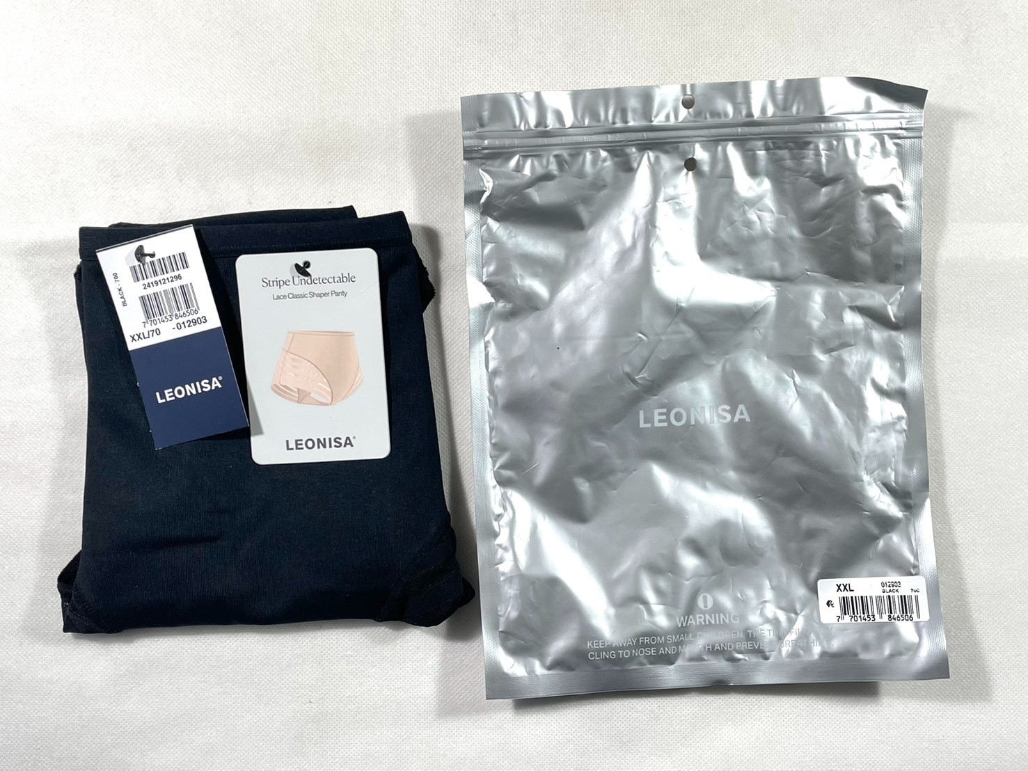 NWT Leonisa Women’s XXL Lace Stripe Undetectable Classic Shaper Panty 12903