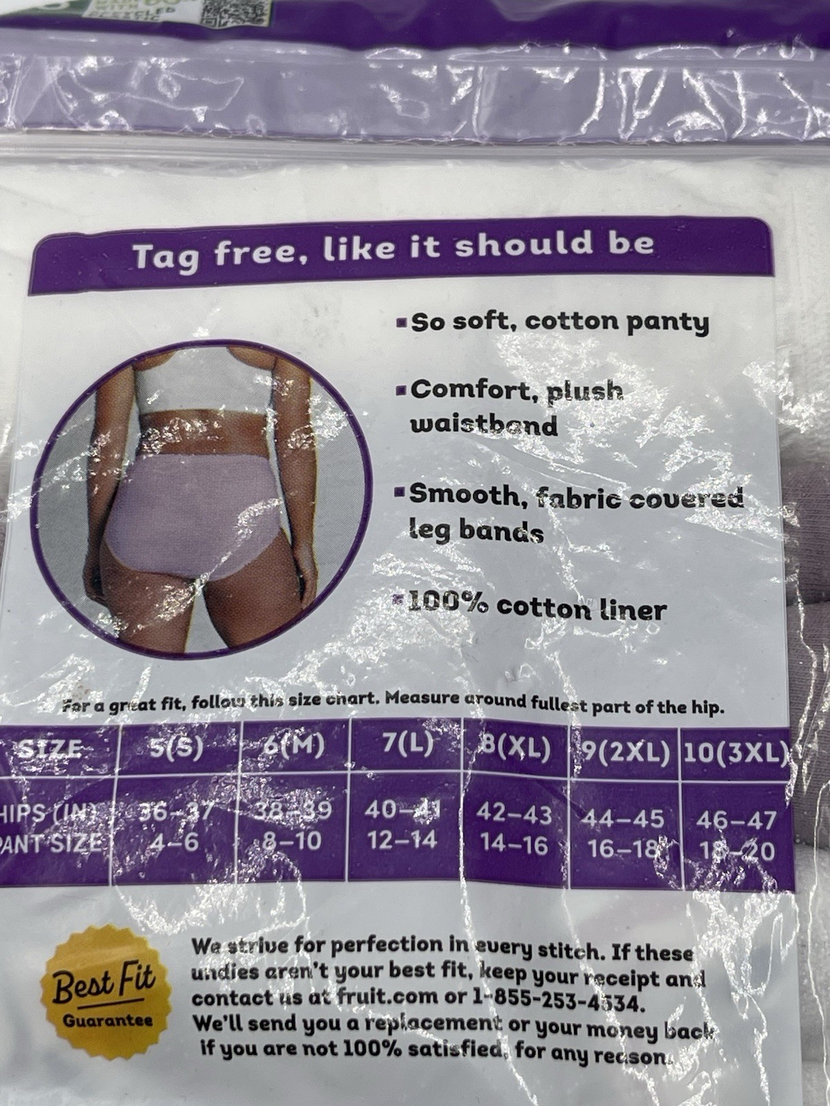 Hanes Cotton Briefs Panties Womens Size Medium 6 Underwear 5 Pack
