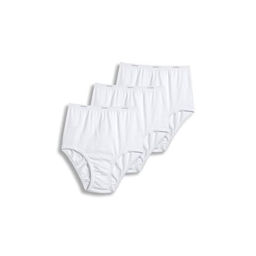 Women’s Underwear 100% Cotton Classic Brief – 3 Pack 6 White