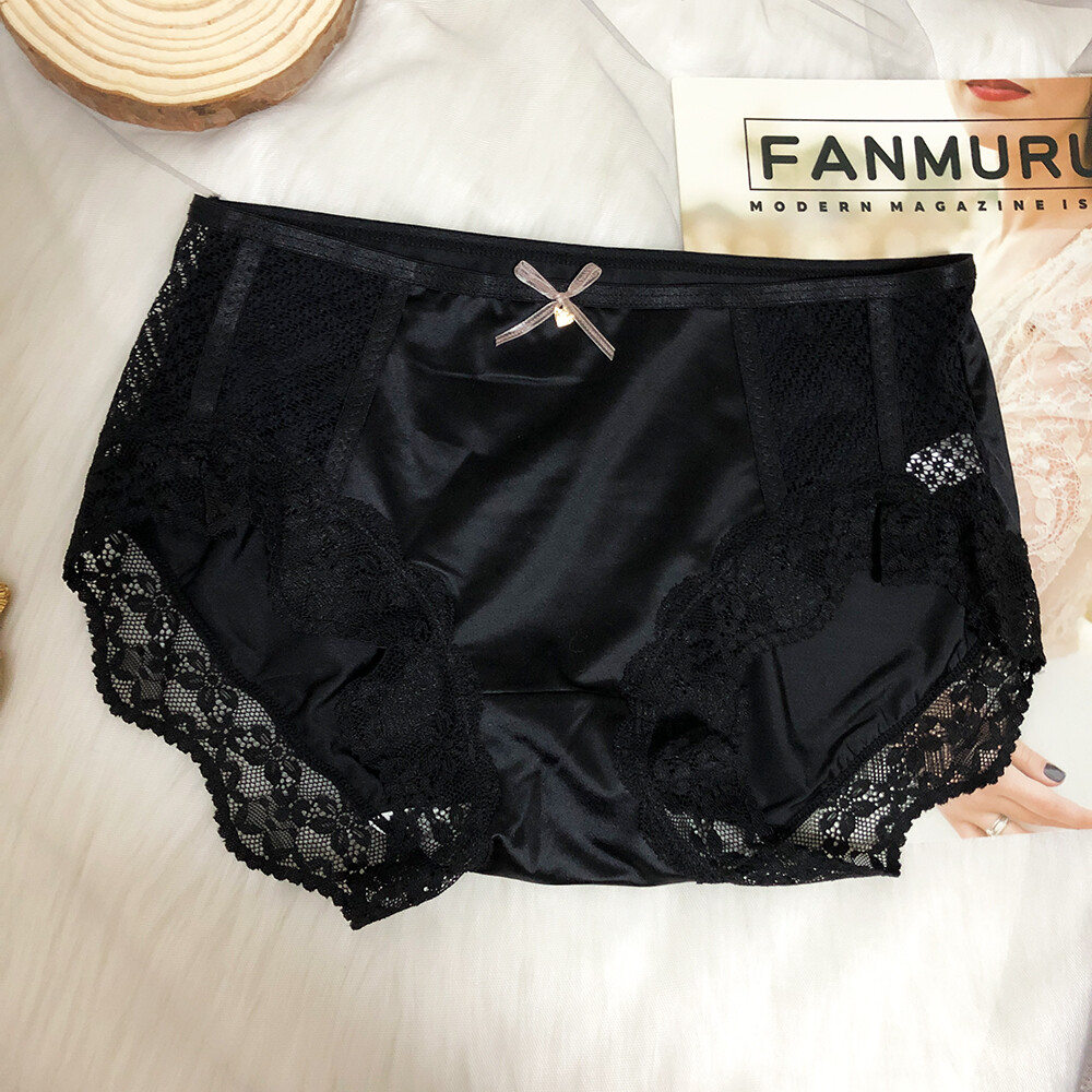 6 Packs Lot Sexy Womens French Lace Brief SilkySatin Panties Underwear Lingeries
