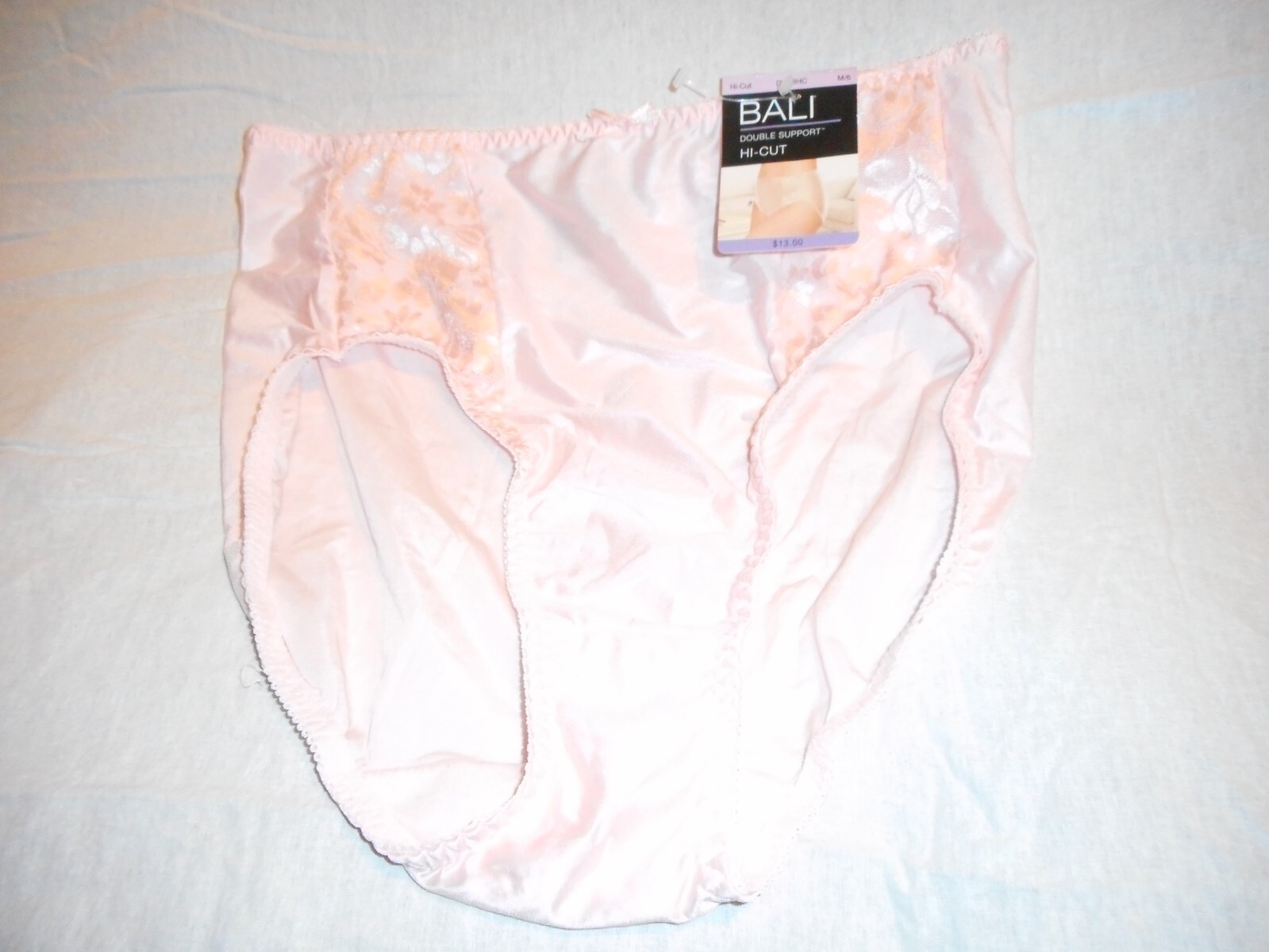 Bali Double Support HI Cut Brief Pink Panty Medium & 3X