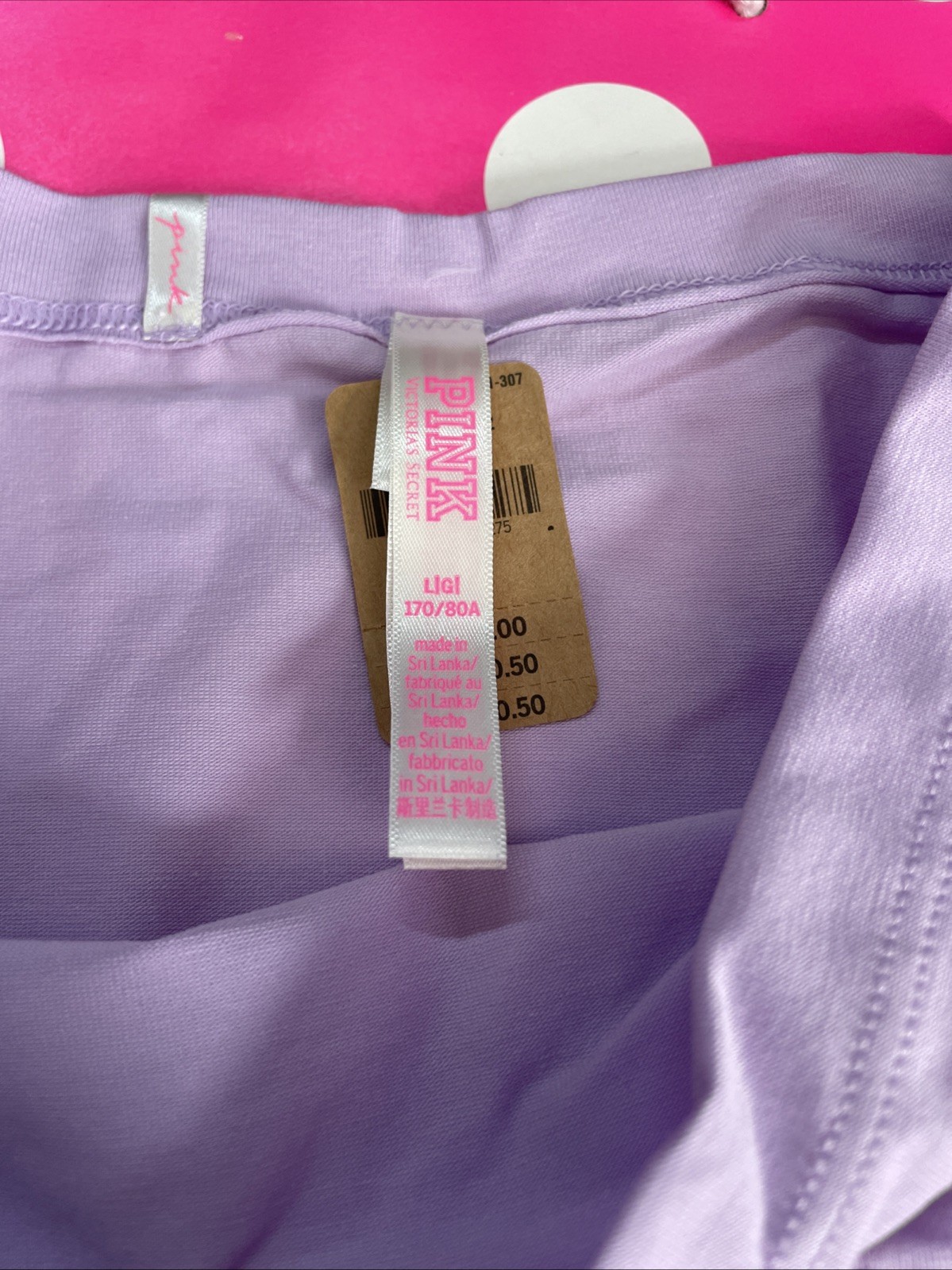 2021 Victoria Secret PINK Low Rise Boyshort Panties Lavender w Citrus NEW L