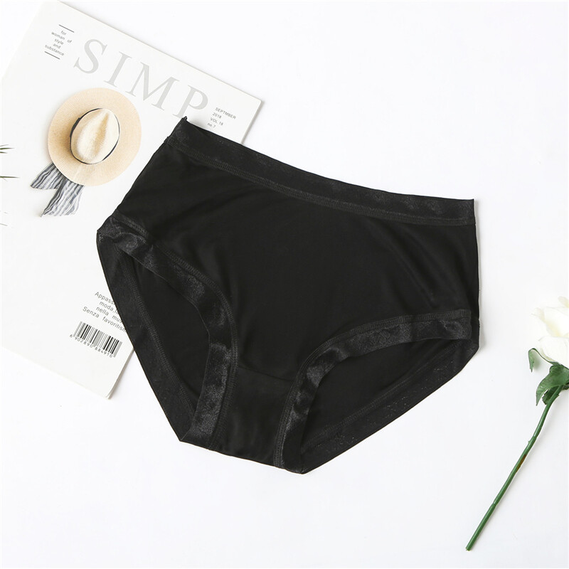 3pcs 100% mulberry silk underwear women briefs thin lady panties Antibacterial