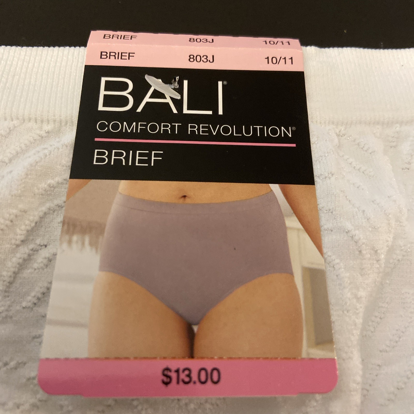 NEW! BALI WHITE COMFORT REVOLUTION BRIEF PANTIES/ Size 10/11