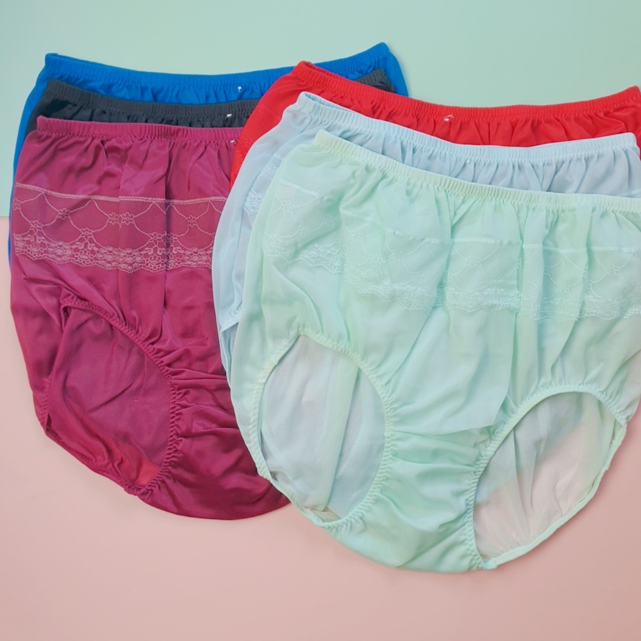 Unisex Nylon Panties Men Women Underwear Plus Size Comfort High Waist Knickers