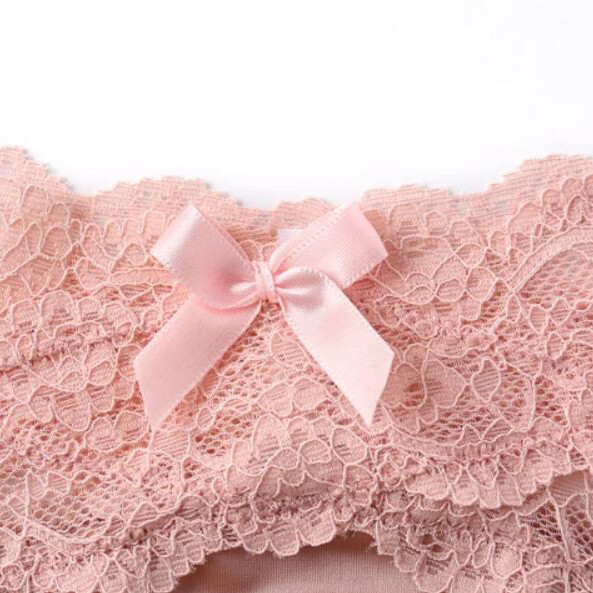 4 Pcs Lot Womens Sexy Panties Satin Brief Low Waist Thong French Lace Underwear