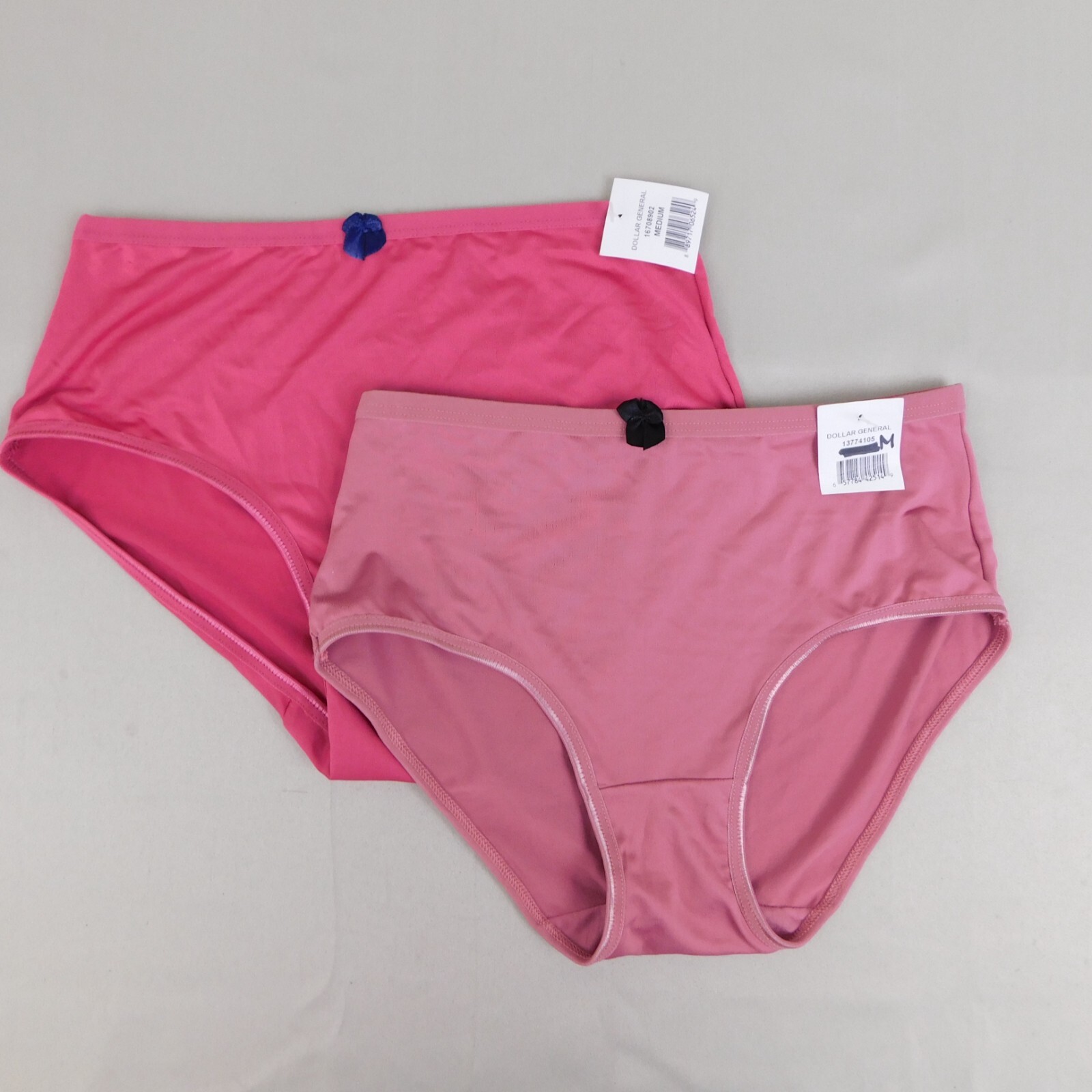 5pc Lot Bobbie Brooks Women’s High Waist Bow Brief Panties Size 6, Medium