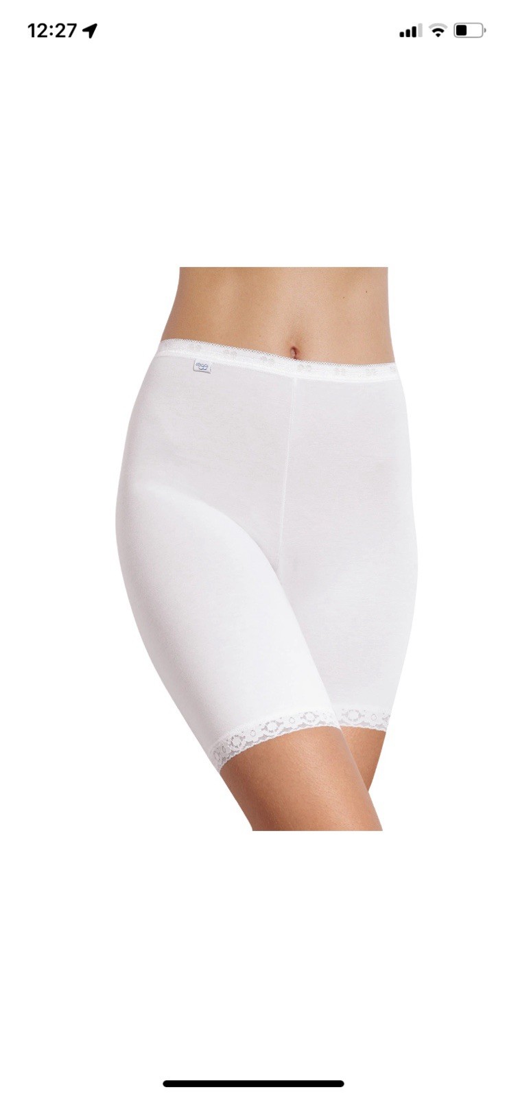 Sloggi Basic + Long Briefs Knickers Pants Twin Pack 95% Cotton Size 24 New