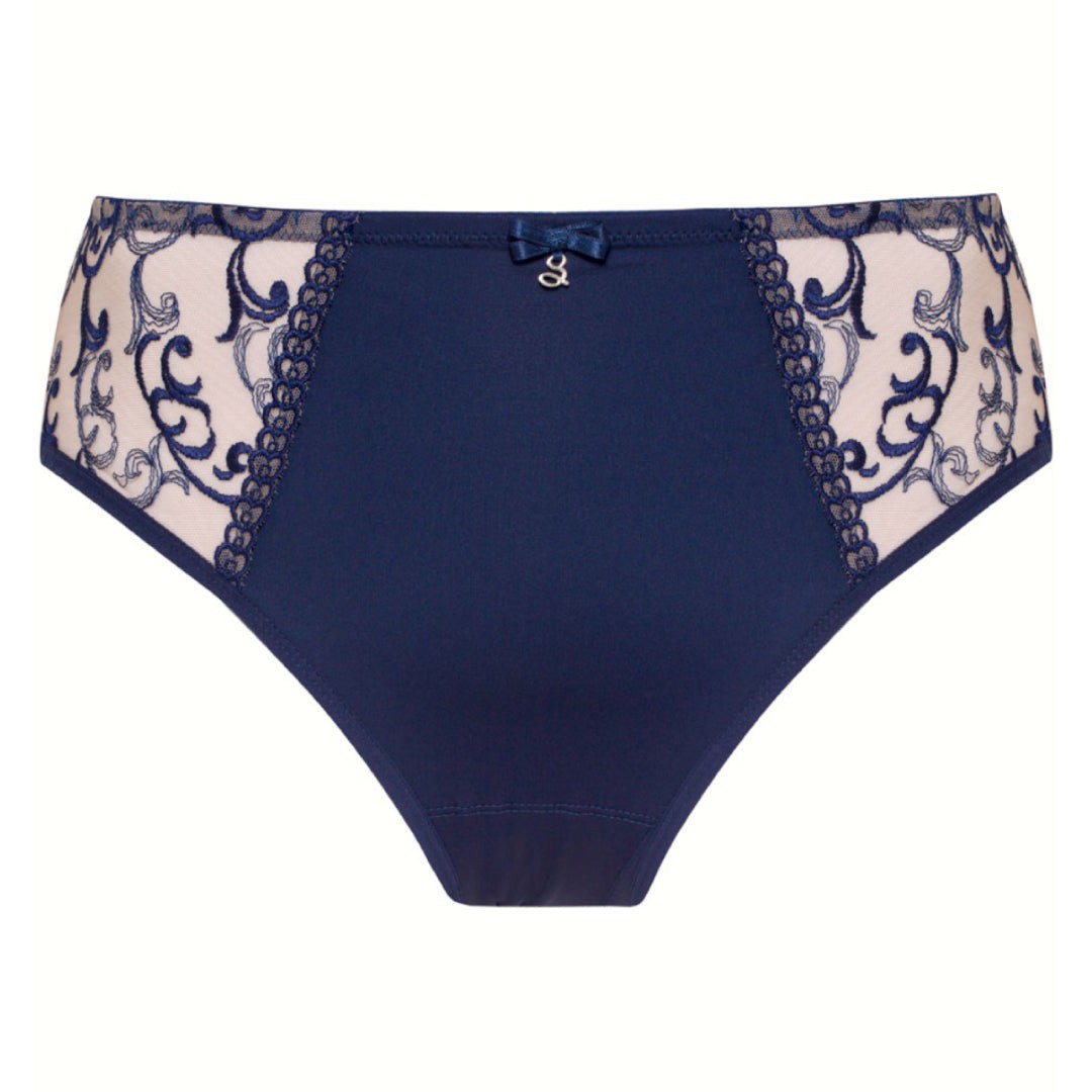 Samanta Hazel No VPL Sheer Mesh Embroidered Brief Panty Womens Lingerie B400