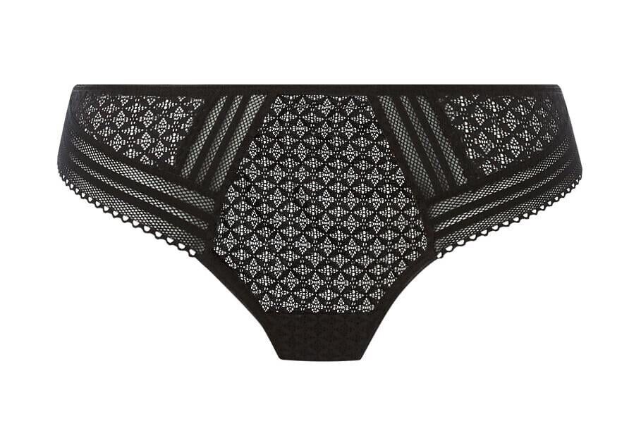 Freya Viva Lace Brazilian Brief Size L 14 16 Noir Black Knickers 5647 New
