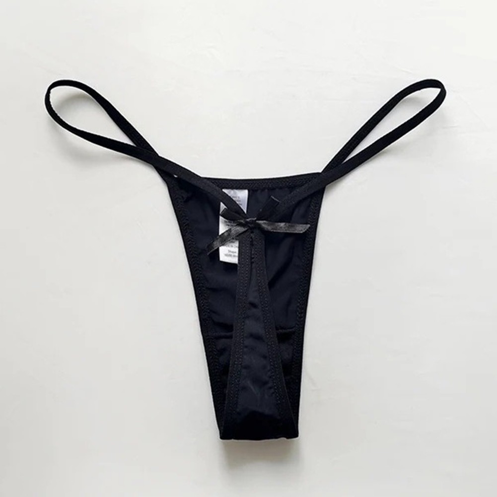 Ice Silk Women G String Thin Seamless Brazilian Panties for Daily Wear