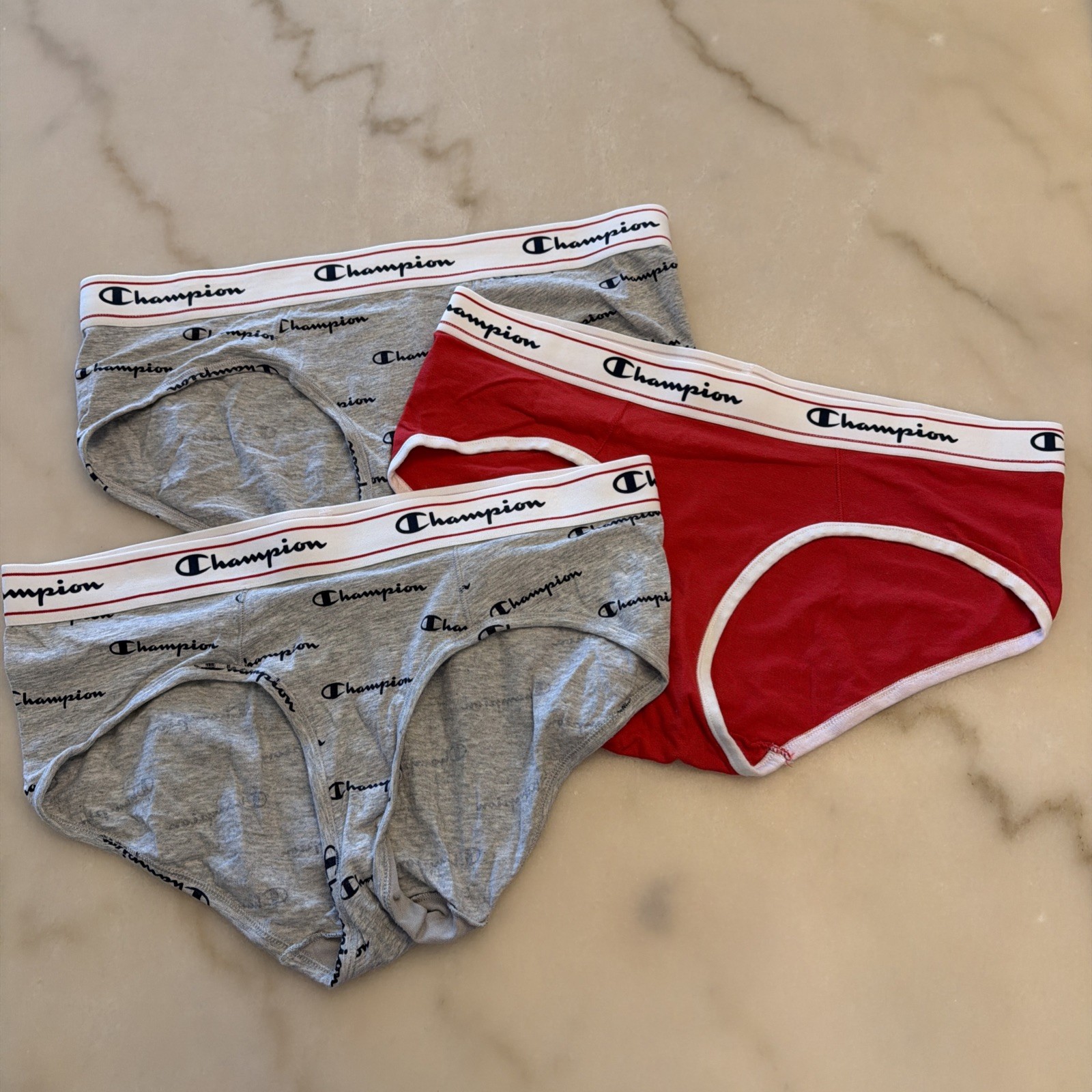 Set of 3 Champion Women’s Stretch Cotton/Spandex Blend Hipster Underwear Sz XL