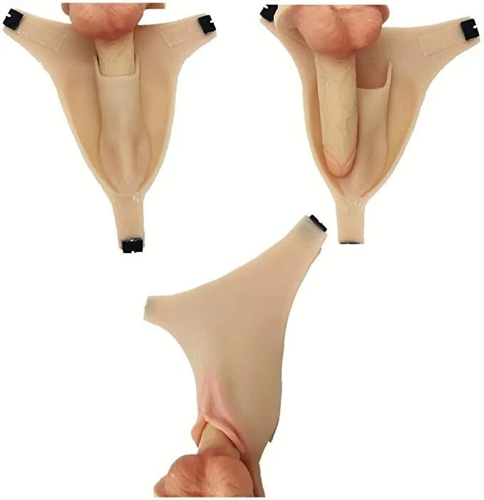 TRANSKIN Crossdresser Hiding Gaff Panty Insert Pads Silicone Fake Vagina Pad