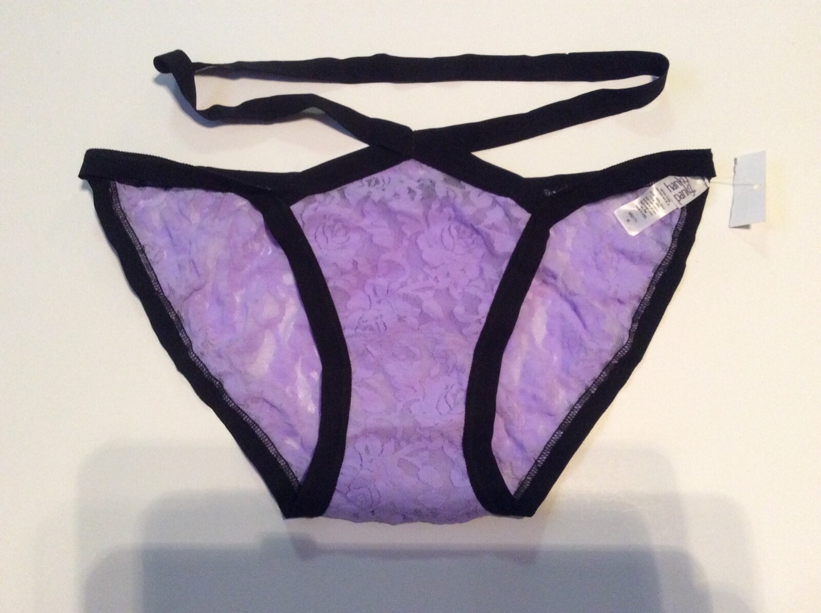 HANKY PANKY 482171 RUDI BRAZILLIAN STRAPPY PANTY LILAC SIZE MEDIUM