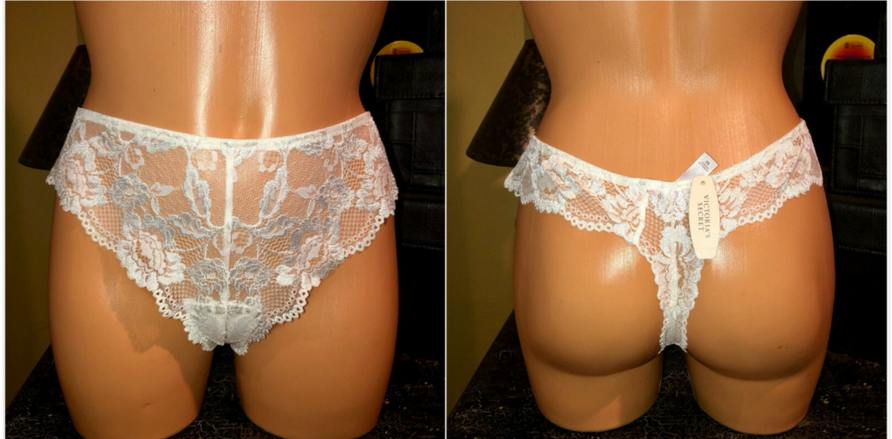 Vintage 2003 Victoria Secret NWT Signature Lace Thong Panty M Rare Victoria’s