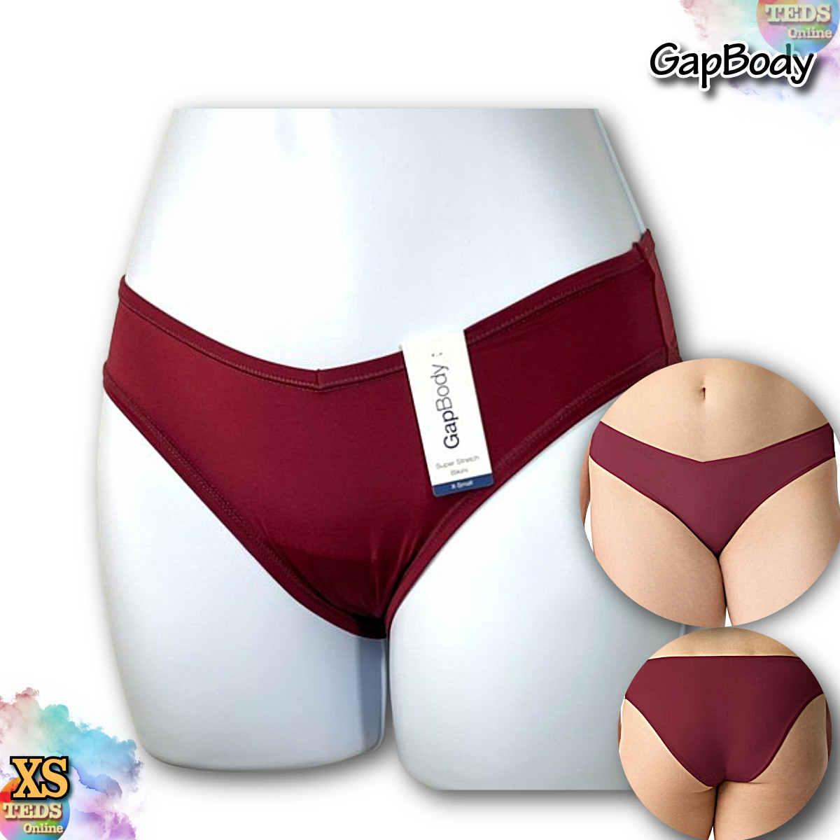 NWT GAP GapBody Women’s XS Super Stretch Bikini Underwear, GPW01382 Cabernet