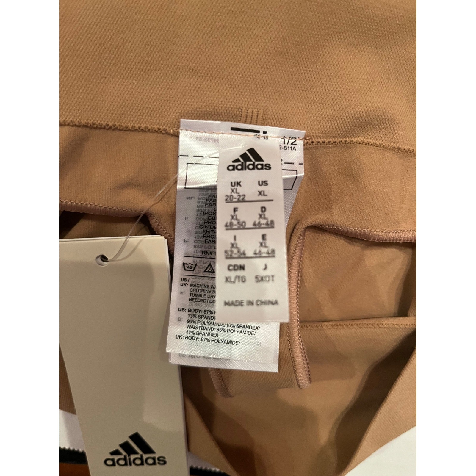 Adidas Woman’s 2 Pack Smart Micro Thong Panties Underwear Size XL Black Tan