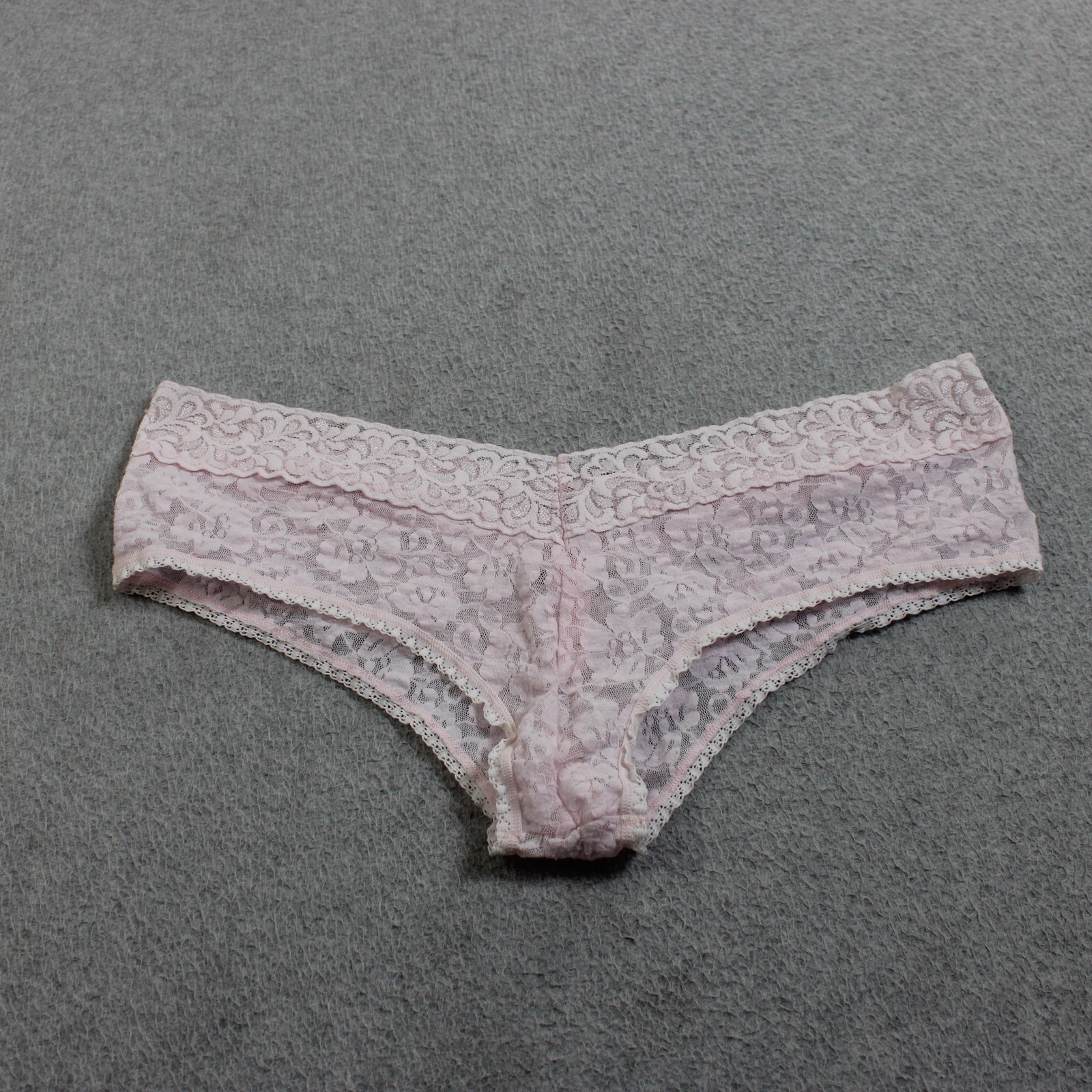 Vintage Secret Treasure Panties Women 8 Lace Floral Hipster Low Rise Sheer x 3