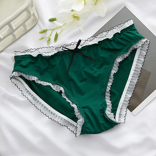 3 Packs Lot Sexy Womens Girls Ice Silky Panties Full Briefs Underwear Lingeries