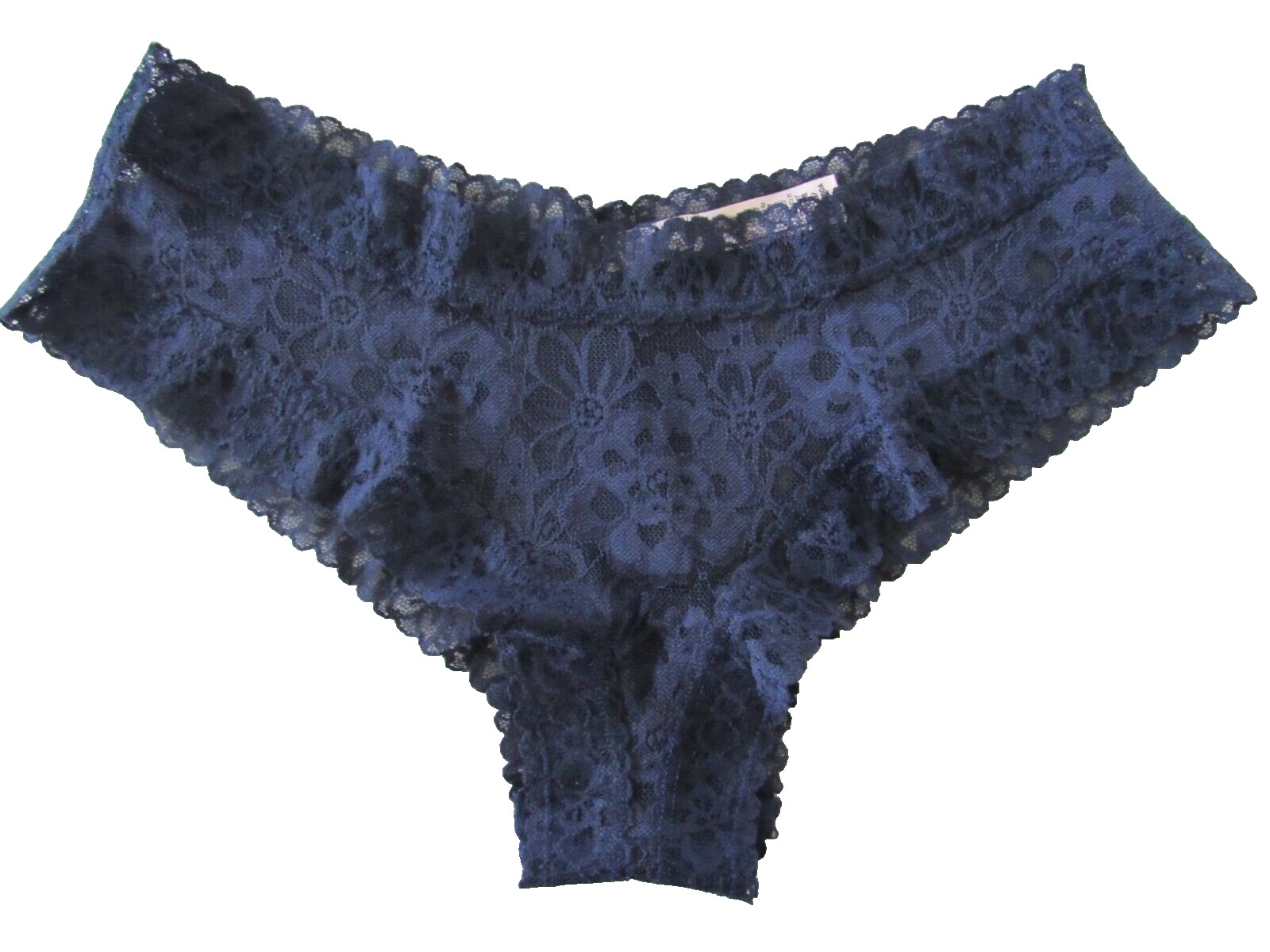 Victoria’s Secret VS Cheeky Lace Panty Navy Blue Size Large NWT