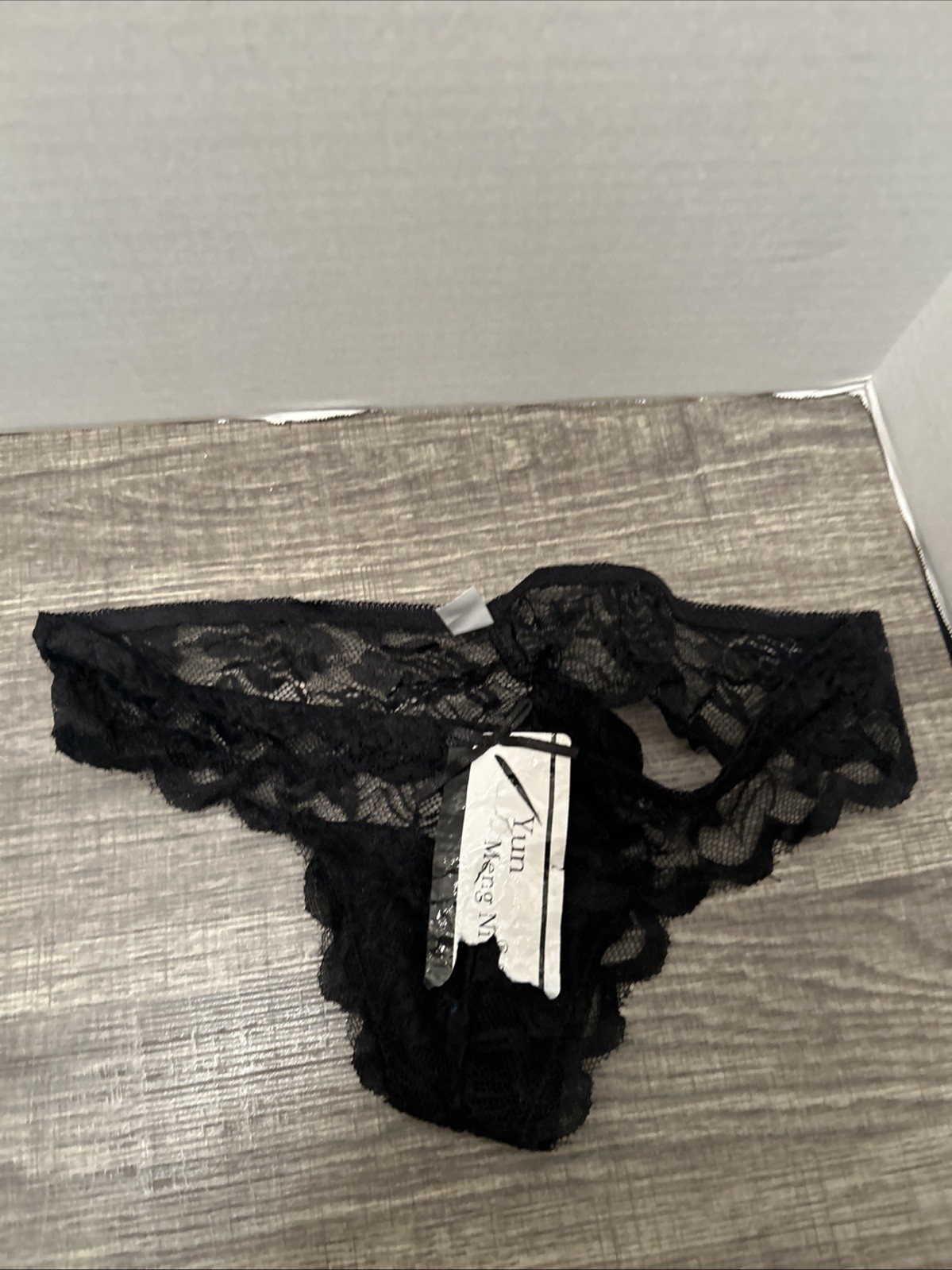 New Black Thong, Extra Large Made In China Not Sure What Happened To The Tag NWT