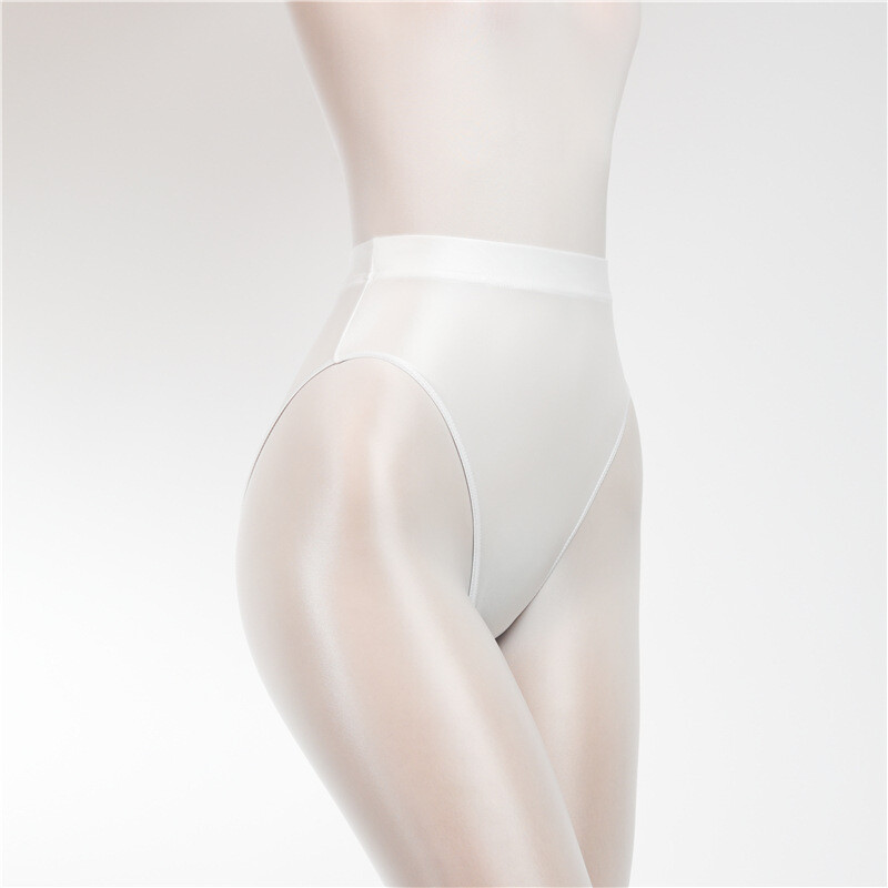 Glossy Shiny Satin T-back Panties Wet Look Thongs Plus Size Underwear