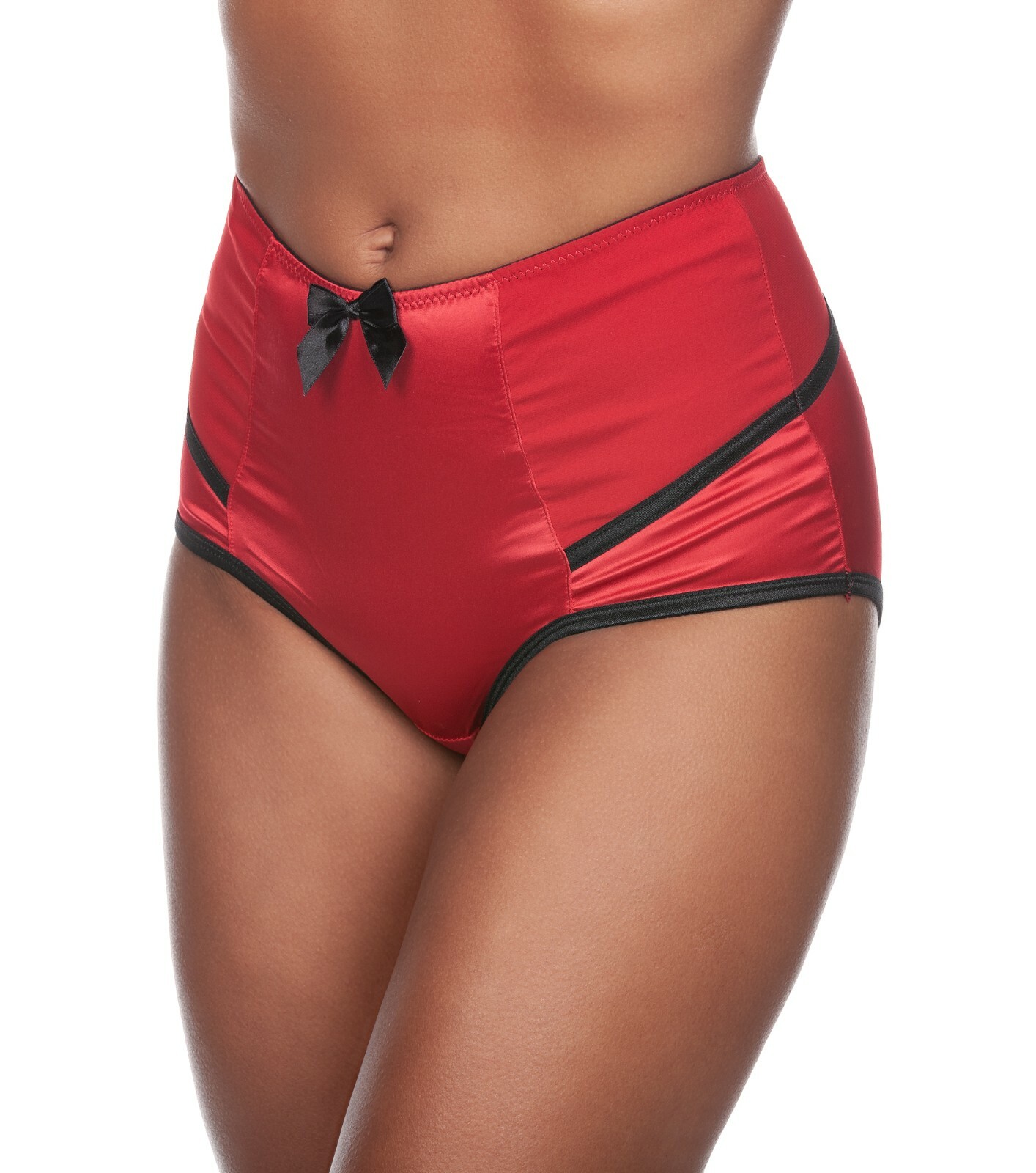 Affinitas Parfait Charlotte Satin Highwaist Brief Panty Lingerie 6917