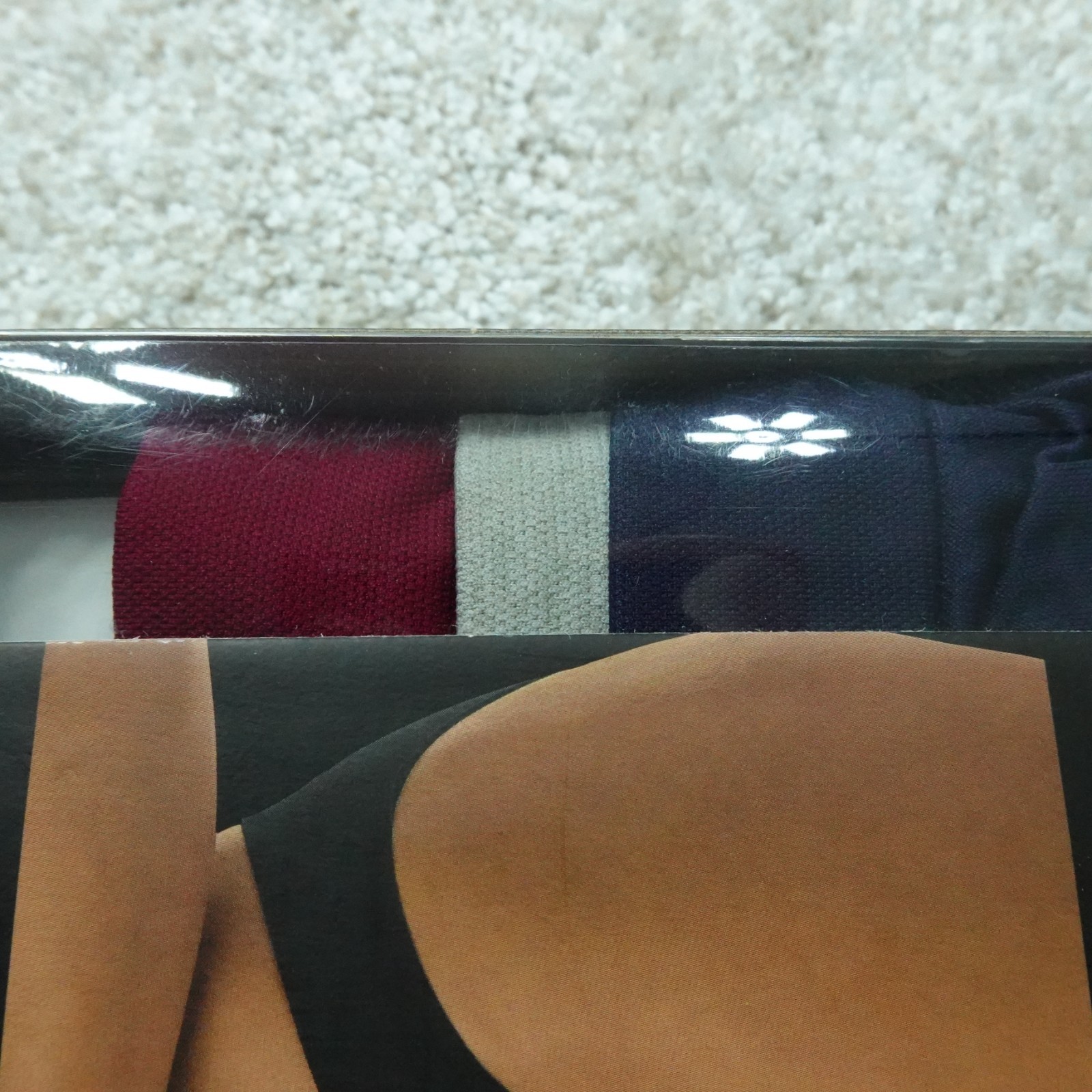 Adidas Underwear Womens Medium Burgundy Gray Blue Bikini Seamless Stretch 3 Pair