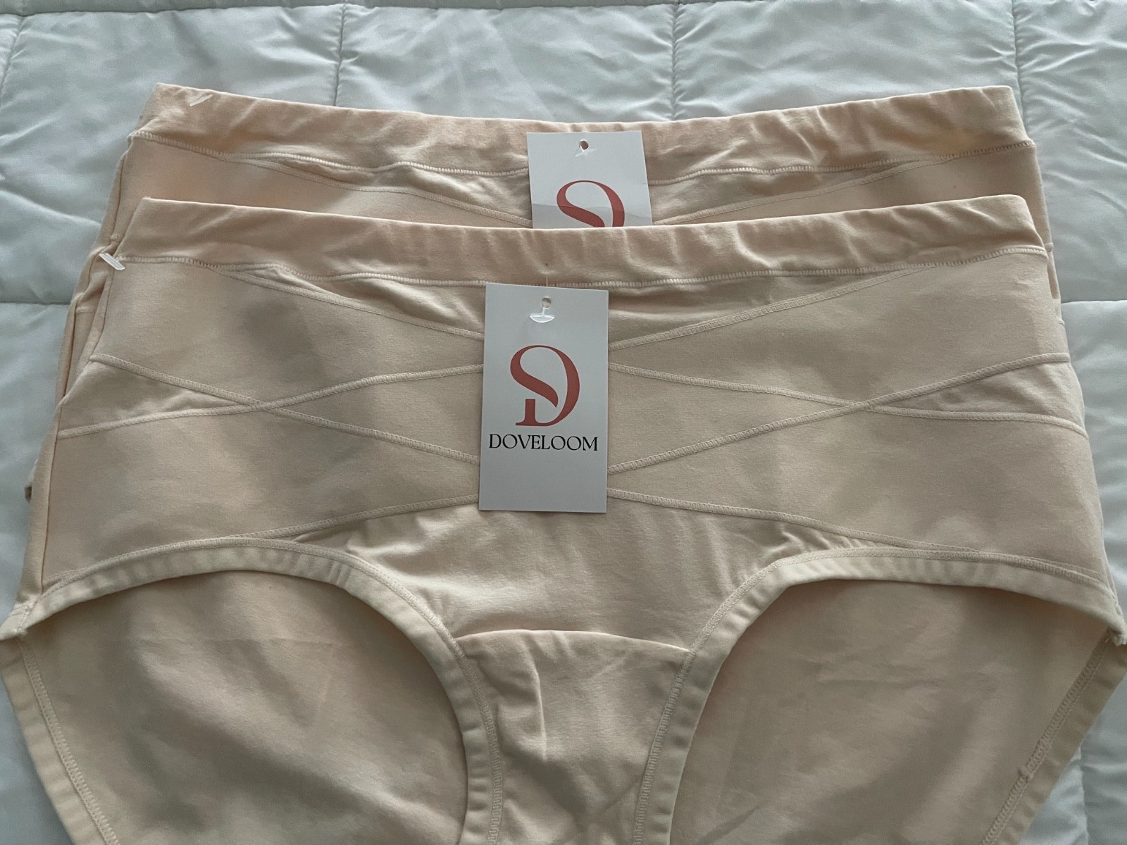 DOVELOOM ULTIMATE COMFORT LEAKPROOF & SHAPING HIGH WAIST PANTY BEIGE SZ 3XL -2PR